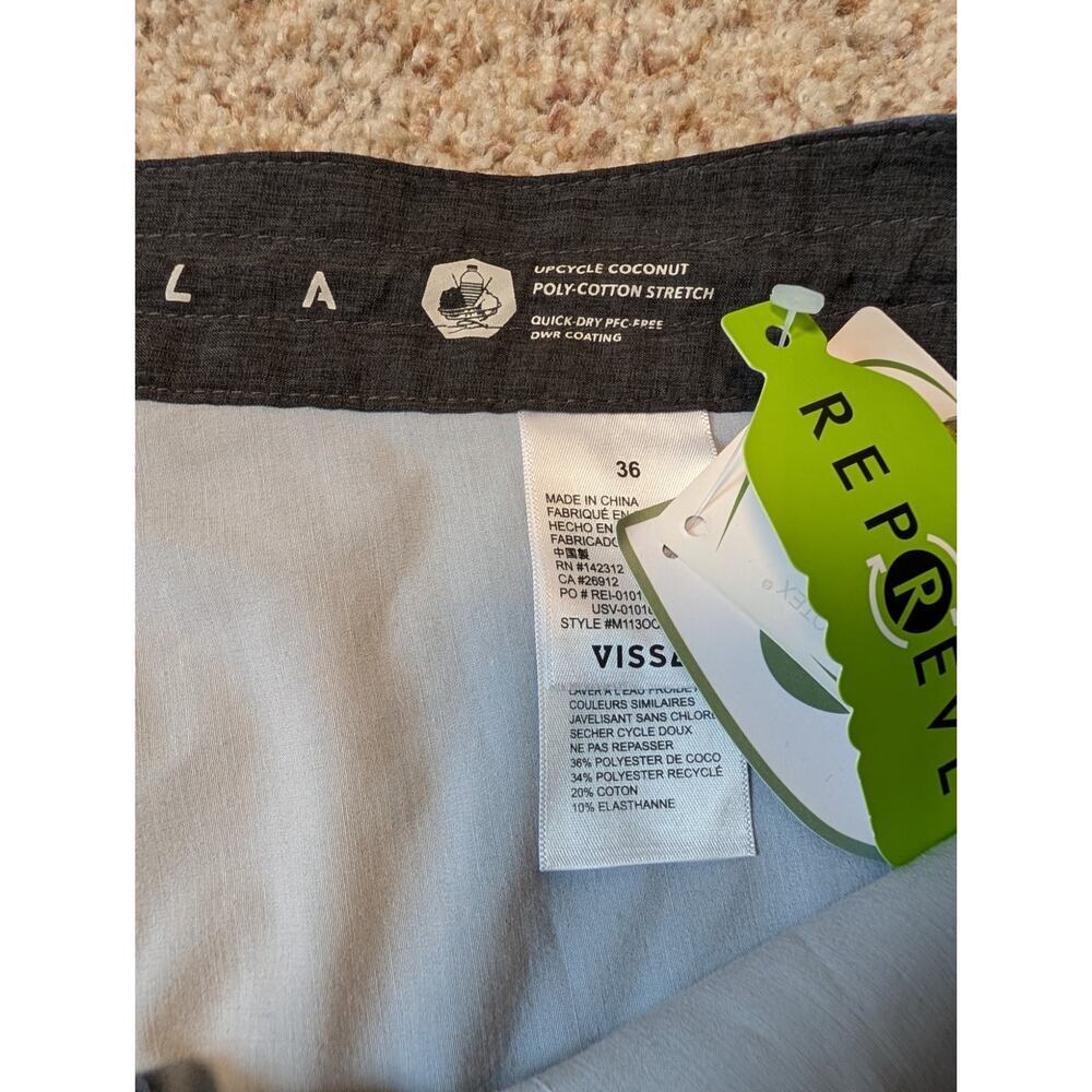 Vissla North Point Men Size 36 Blue Salmon Colorblock Board Shorts Swim Trunks - Picture 13 of 16